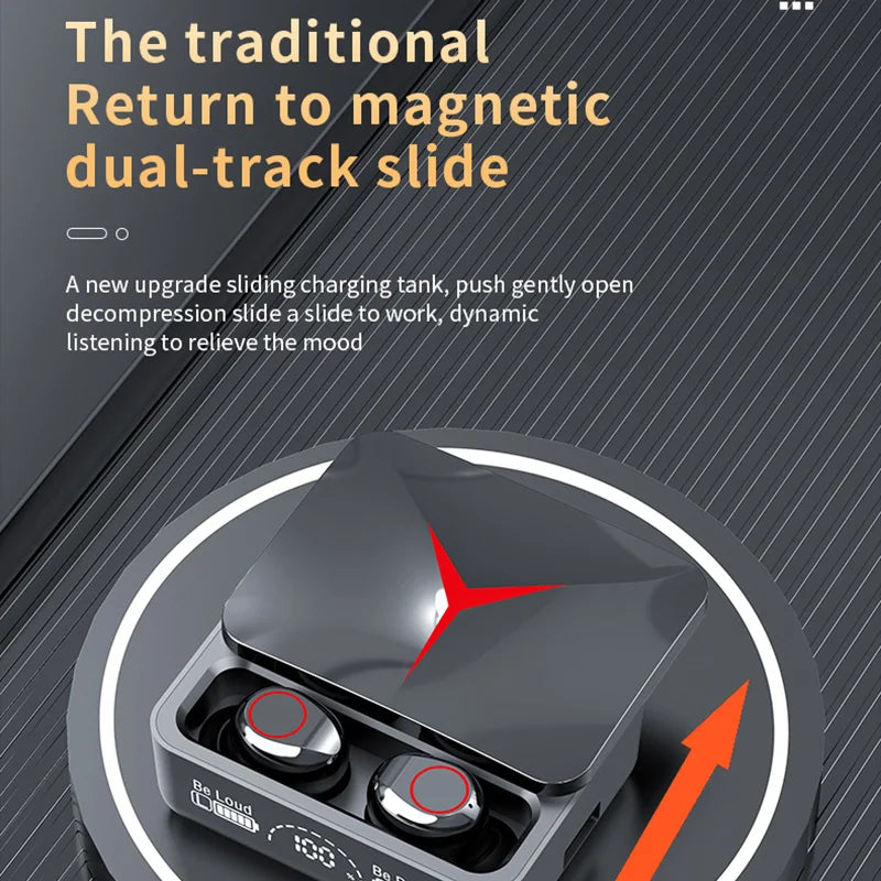 M90 Wireless Headphones TWS Bluetooth Touch Control Earphones Sport Earbuds Hifi Stereo Gaming Headset with Mic for Smartphone