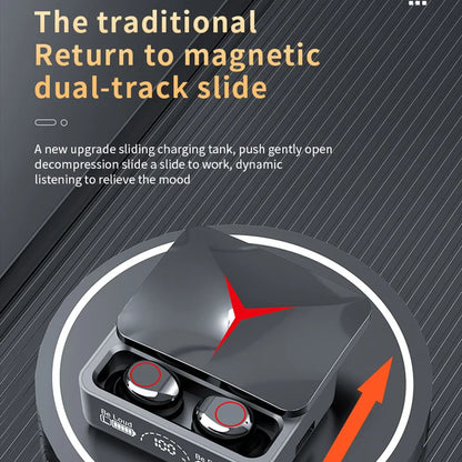 M90 Wireless Headphones TWS Bluetooth Touch Control Earphones Sport Earbuds Hifi Stereo Gaming Headset with Mic for Smartphone